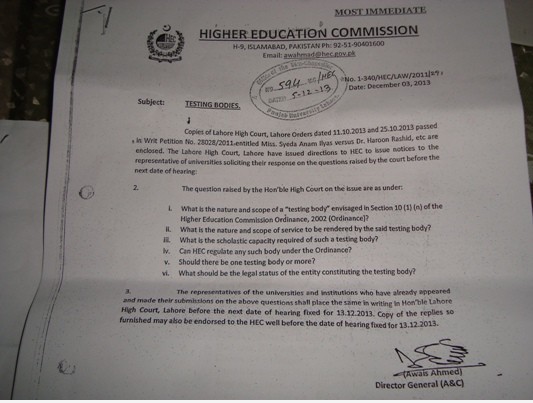GAT not mandatory for MPhil and PhD, LHC orders